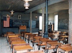 How different does this 19th century classroom setup look from your classroom?